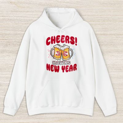 Atlanta Hawks Happy New Year NBA Gift For Fan Hello 2025 Unisex Hoodie TAH23472