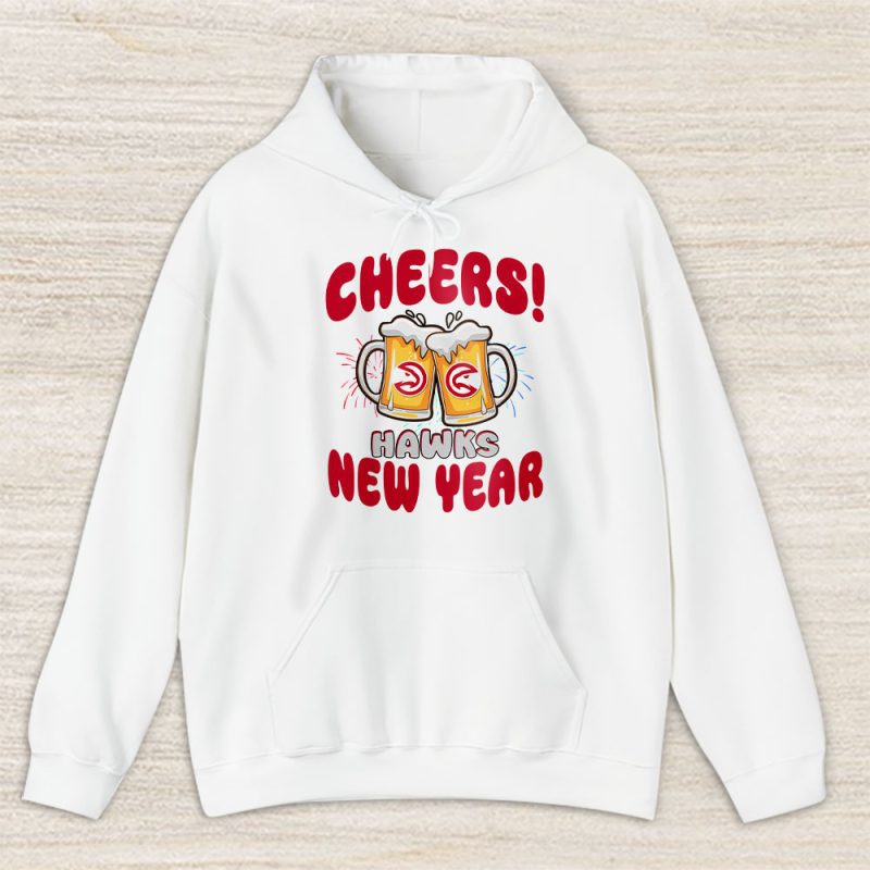 Atlanta Hawks Happy New Year NBA Gift For Fan Hello 2025 Unisex Hoodie TAH23472