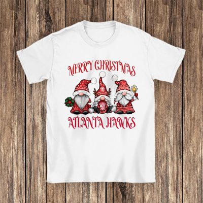 Atlanta Hawks Merry Christmas NBA Gift For Fan Christmas Gnomes Unisex T-Shirt Cotton Tee TAT24220