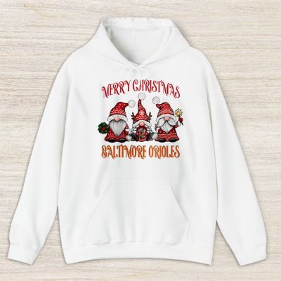 Baltimore Orioles Merry Christmas MLB Gift For Fan Christmas Gnomes Unisex Hoodie TAH24222