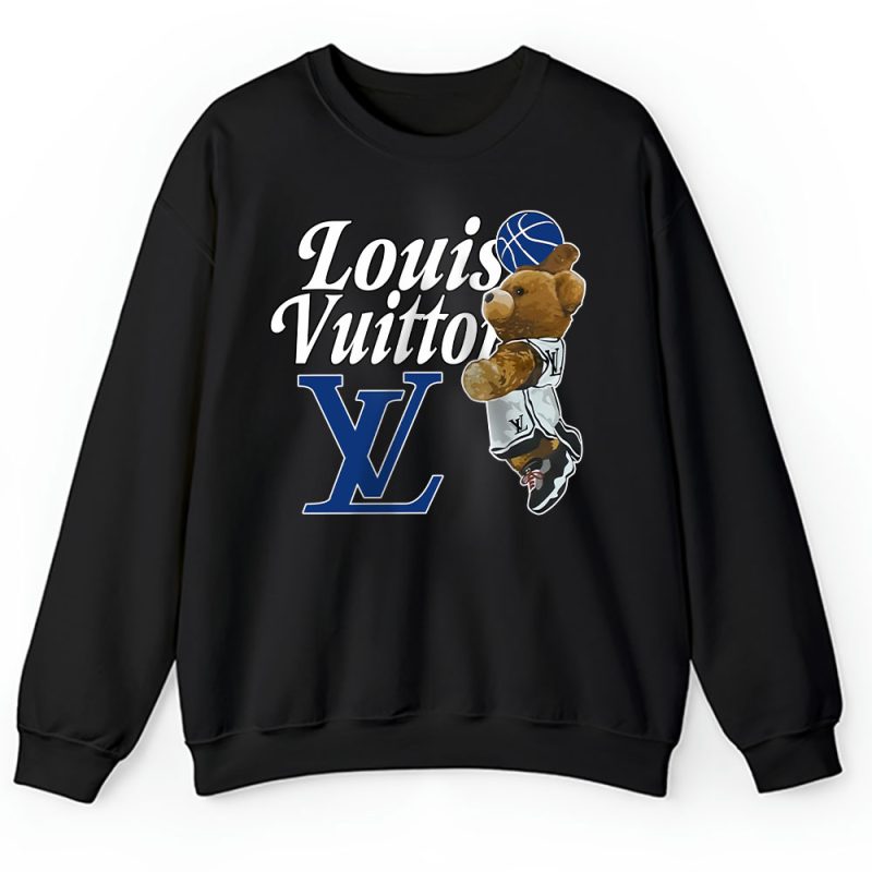Basketball Teddy Bear NBA Louis Vuitton Unisex Sweatshirt TAS23295