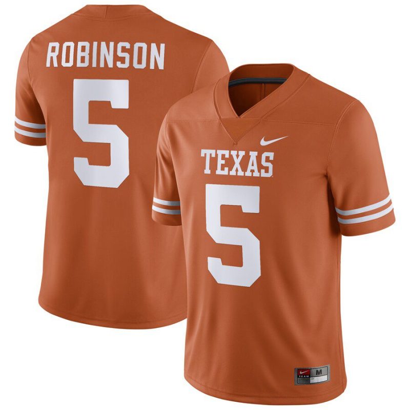 Bijan Robinson Texas Longhorns Player Game Jersey - TexasáOrange