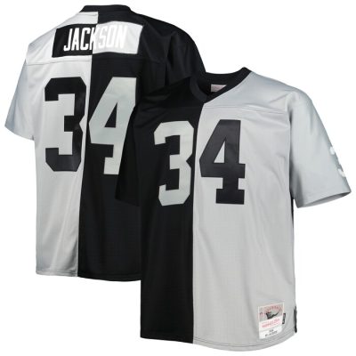 Bo Jackson Las Vegas Raiders Split Legacy Retired Player Replica Jersey - Black/Silver