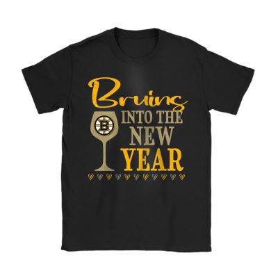 Boston Bruins Happy New Year NHL Gift For Fan Cheers To A New Year Unisex T-Shirt Cotton Tee TAT23503