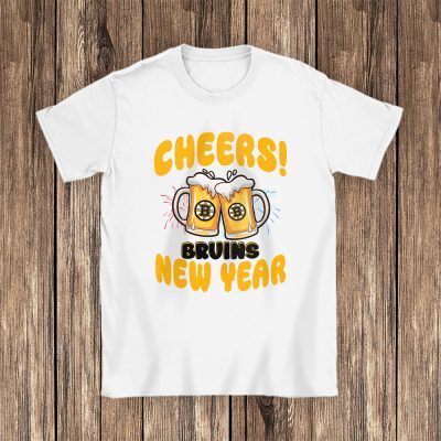 Boston Bruins Happy New Year NHL Gift For Fan Hello 2025 Unisex T-Shirt Cotton Tee TAT23502