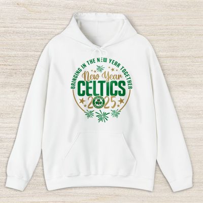 Boston Celtics Happy New Year NBA Bringing In The New Year Together Unisex Hoodie TAH23516