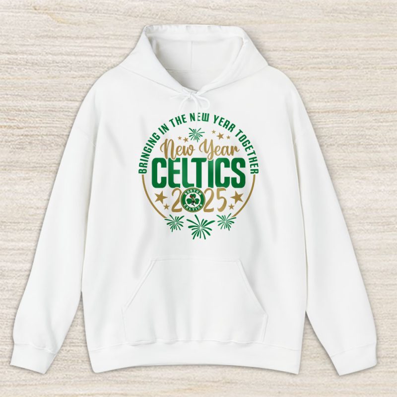 Boston Celtics Happy New Year NBA Bringing In The New Year Together Unisex Hoodie TAH23516