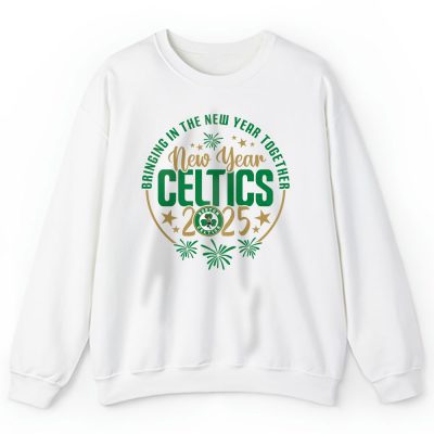 Boston Celtics Happy New Year NBA Bringing In The New Year Together Unisex Sweatshirt TAS23516