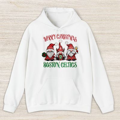 Boston Celtics Merry Christmas NBA Gift For Fan Christmas Gnomes Unisex Hoodie TAH24226