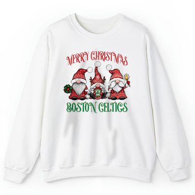 Boston Celtics Merry Christmas NBA Gift For Fan Christmas Gnomes Unisex Sweatshirt TAS24226