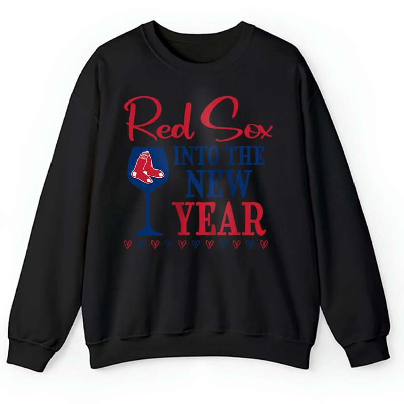 Boston Red Sox Happy New Year MLB Gift For Fan Cheers To A New Year Unisex Sweatshirt TAS23521