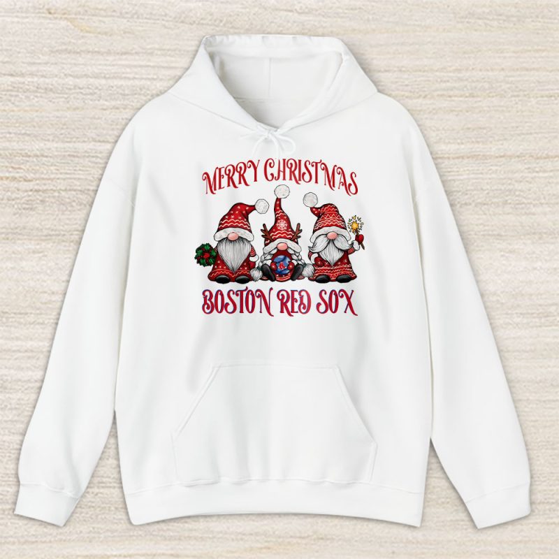 Boston Red Sox Merry Christmas MLB Gift For Fan Christmas Gnomes Unisex Hoodie TAH24227