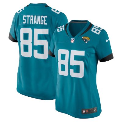 Brenton Strange Jacksonville Jaguars Women Team Game Jersey - Teal