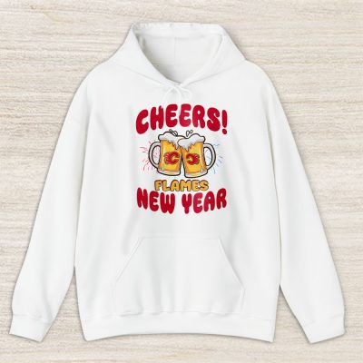 Calgary Flames Happy New Year NHL Gift For Fan Hello 2025 Unisex Hoodie TAH23582