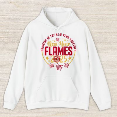 Calgary Flames Howdy New Year NHL Bringing In The New Year Together Unisex Hoodie TAH23584