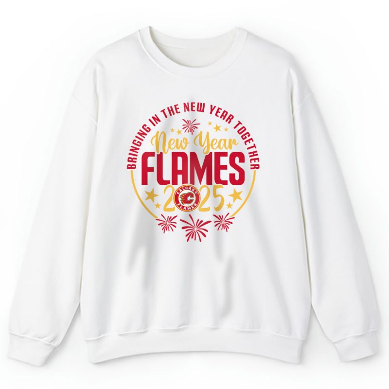 Calgary Flames Howdy New Year NHL Bringing In The New Year Together Unisex Sweatshirt TAS23584