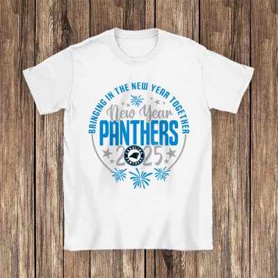 Carolina Panthers Happy New Year NFL Bringing In The New Year Together Unisex T-Shirt Cotton Tee TAT23557