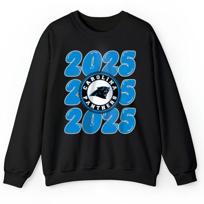 Carolina Panthers Happy New Year NFL Gift For Fan Hello 2025 Unisex Sweatshirt TAS23559