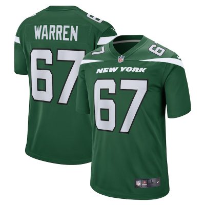 Carter Warren New York Jets Game Jersey - Gotham Green