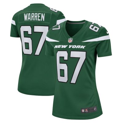 Carter Warren New York Jets Women Game Jersey - Gotham Green