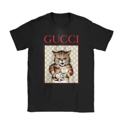 Cat Logo Gucci Unisex T-Shirt Cotton Tee TAT23300