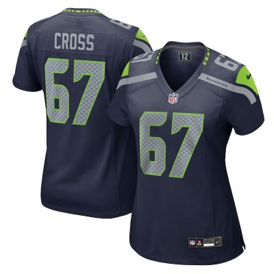 Charles Cross Seattle Seahawks Women Team Game Jersey - College Navy