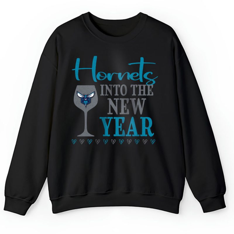 Charlotte Hornets Happy New Year NBA Gift For Fan Cheers To A New Year Unisex Sweatshirt TAS23589