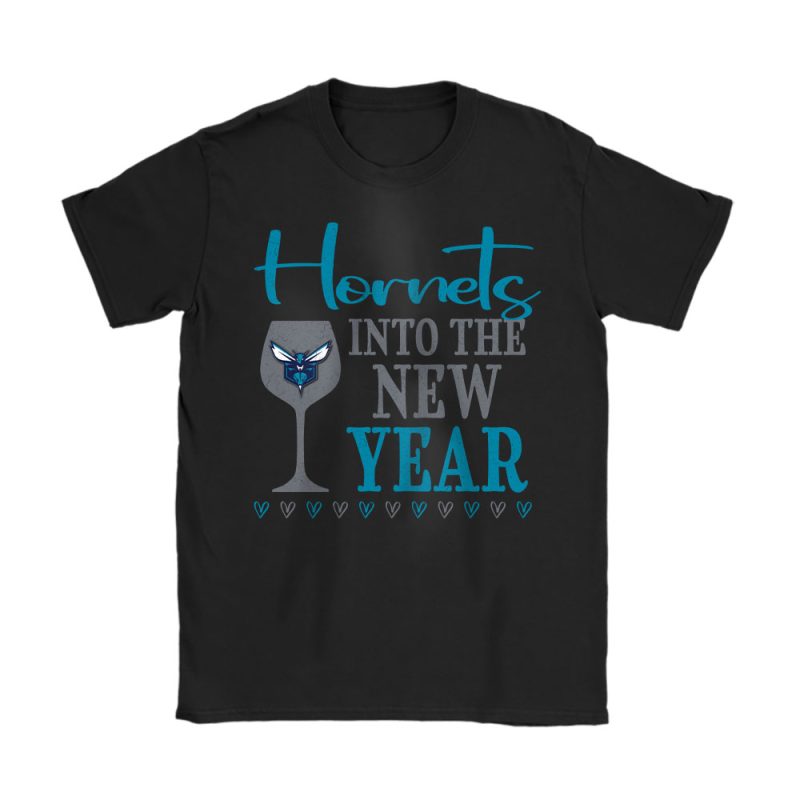 Charlotte Hornets Happy New Year NBA Gift For Fan Cheers To A New Year Unisex T-Shirt Cotton Tee TAT23589