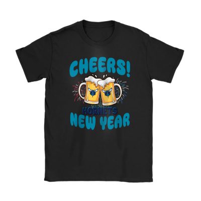 Charlotte Hornets Happy New Year NBA Gift For Fan Hello 2025 Unisex T-Shirt Cotton Tee TAT23588