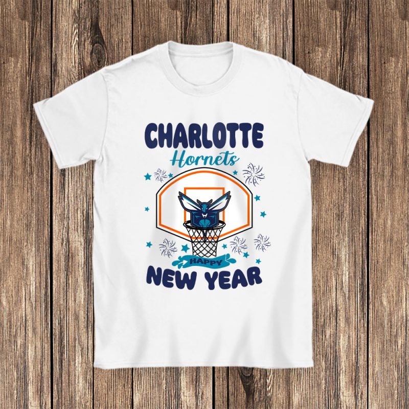 Charlotte Hornets Happy New Year NBA Gift For Fan Unisex T-Shirt Cotton Tee TAT23593