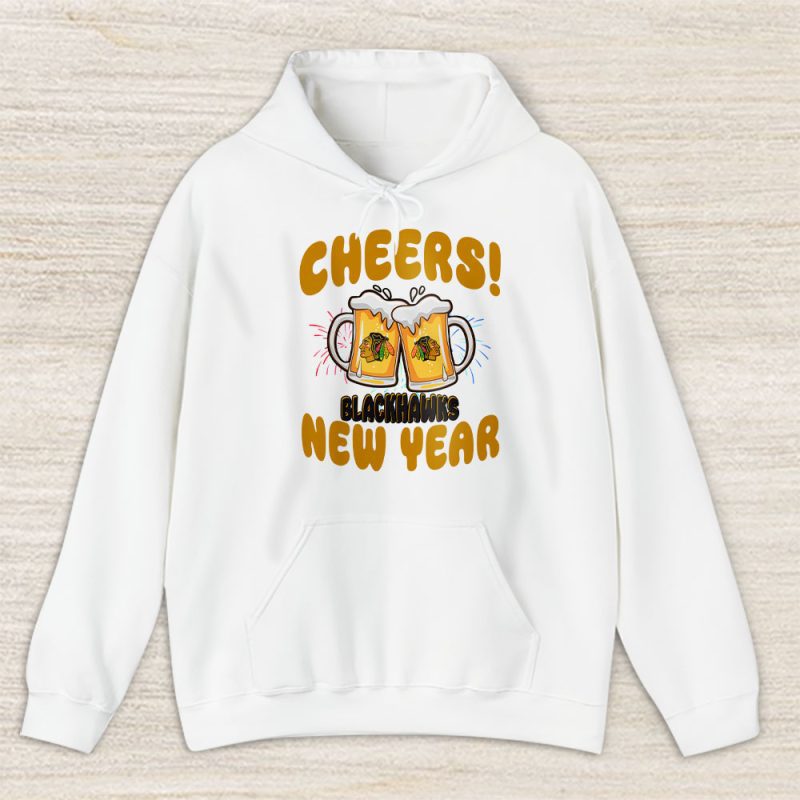 Chicago Blackhawks Happy New Year NHL Gift For Fan Hello 2025 Unisex Hoodie TAH23570