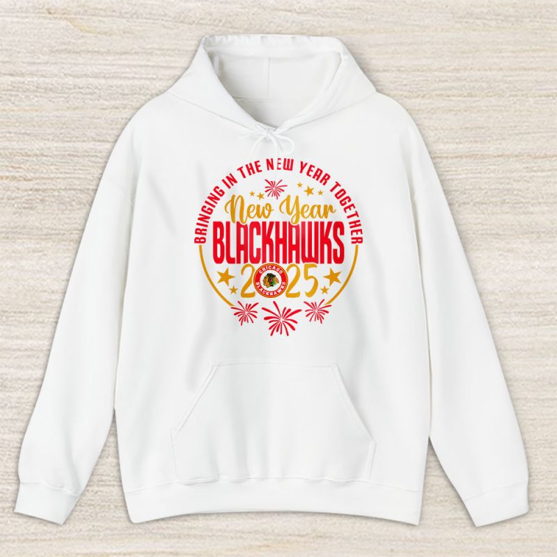 Chicago Blackhawks Howdy New Year NHL Bringing In The New Year Together Unisex Hoodie TAH23572