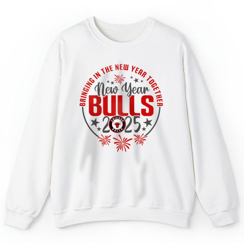 Chicago Bulls Happy New Year NBA Bringing In The New Year Together Unisex Sweatshirt TAS23614