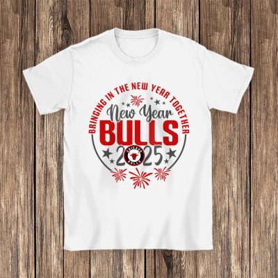 Chicago Bulls Happy New Year NBA Bringing In The New Year Together Unisex T-Shirt Cotton Tee TAT23614