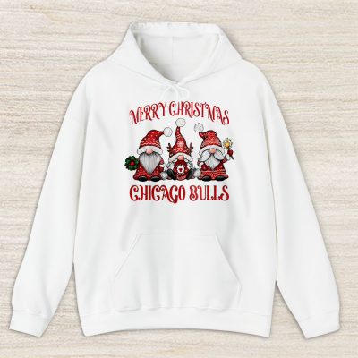 Chicago Bulls Merry Christmas NBA Gift For Fan Christmas Gnomes Unisex Hoodie TAH24239