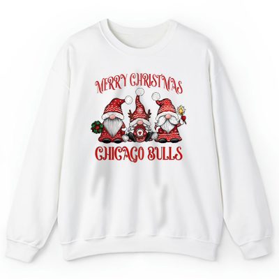 Chicago Bulls Merry Christmas NBA Gift For Fan Christmas Gnomes Unisex Sweatshirt TAS24239