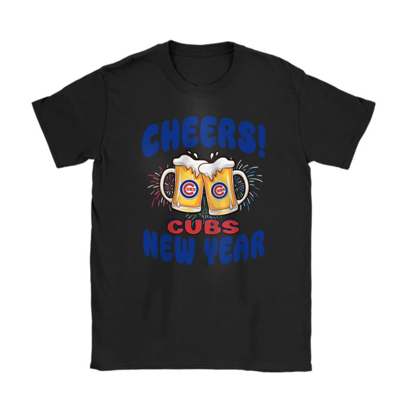 Chicago Cubs Happy New Year MLB Gift For Fan Hello 2025 Unisex T-Shirt Cotton Tee TAT23599