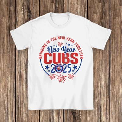 Chicago Cubs Howdy New Year MLB Bringing In The New Year Together Unisex T-Shirt Cotton Tee TAT23601