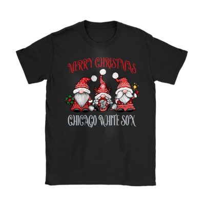 Chicago White Sox Merry Christmas MLB Gift For Fan Christmas Gnomes Unisex T-Shirt Cotton Tee TAT24237