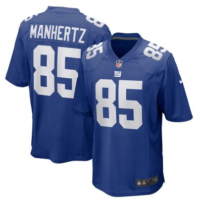 Chris Manhertz New York Giants Team Game Jersey - Royal