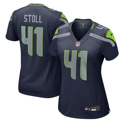 Chris Stoll Seattle Seahawks Women Team Game Jersey - College Navy