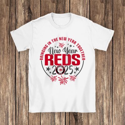 Cincinnati Reds Howdy New Year MLB Bringing In The New Year Together Unisex T-Shirt Cotton Tee TAT23628