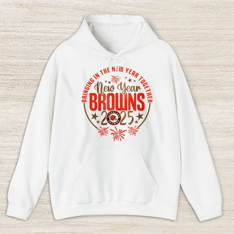 Cleveland Browns Happy New Year NFL Bringing In The New Year Together Unisex Hoodie TAH23632