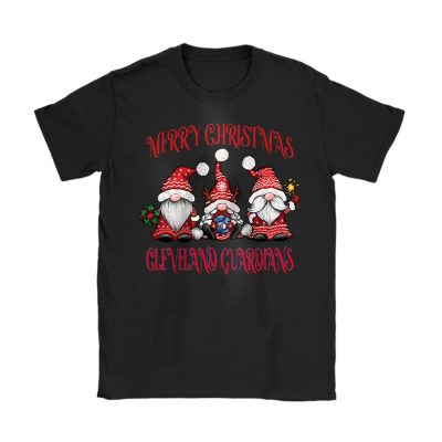 Cleveland Guardians Merry Christmas MLB Gift For Fan Christmas Gnomes Unisex T-Shirt Cotton Tee TAT24242