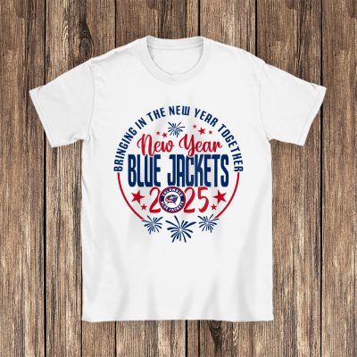 Columbus Blue Jackets Howdy New Year NHL Bringing In The New Year Together Unisex T-Shirt Cotton Tee TAT23578