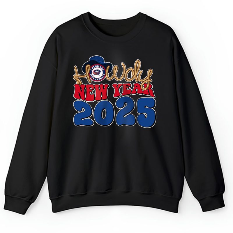 Columbus Blue Jackets Howdy New Year NHL Gift For Fan Unisex Sweatshirt TAS23580