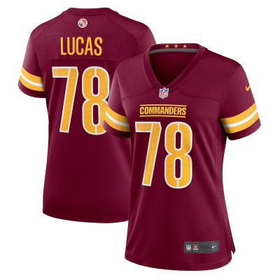 Cornelius Lucas Washington Commanders Women Game Jersey - Burgundy