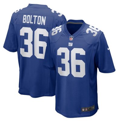 Curtis Bolton New York Giants Team Game Jersey - Royal