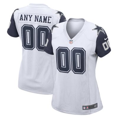 Dallas Cowboys Women Alternate Custom Game Jersey - White