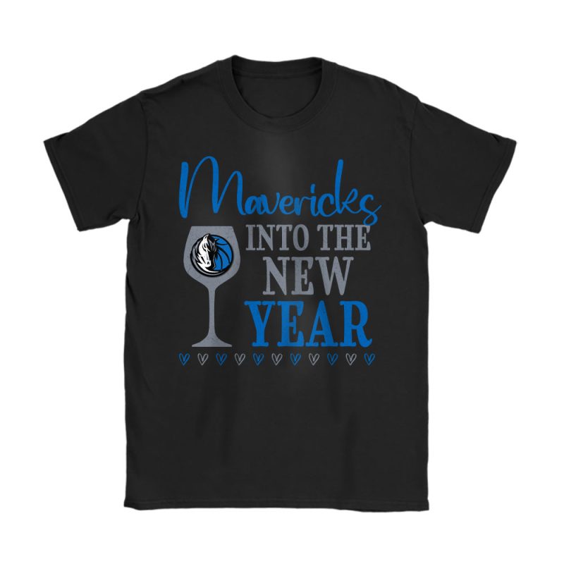 Dallas Mavericks Happy New Year NBA Gift For Fan Cheers To A New Year Unisex T-Shirt Cotton Tee TAT23662